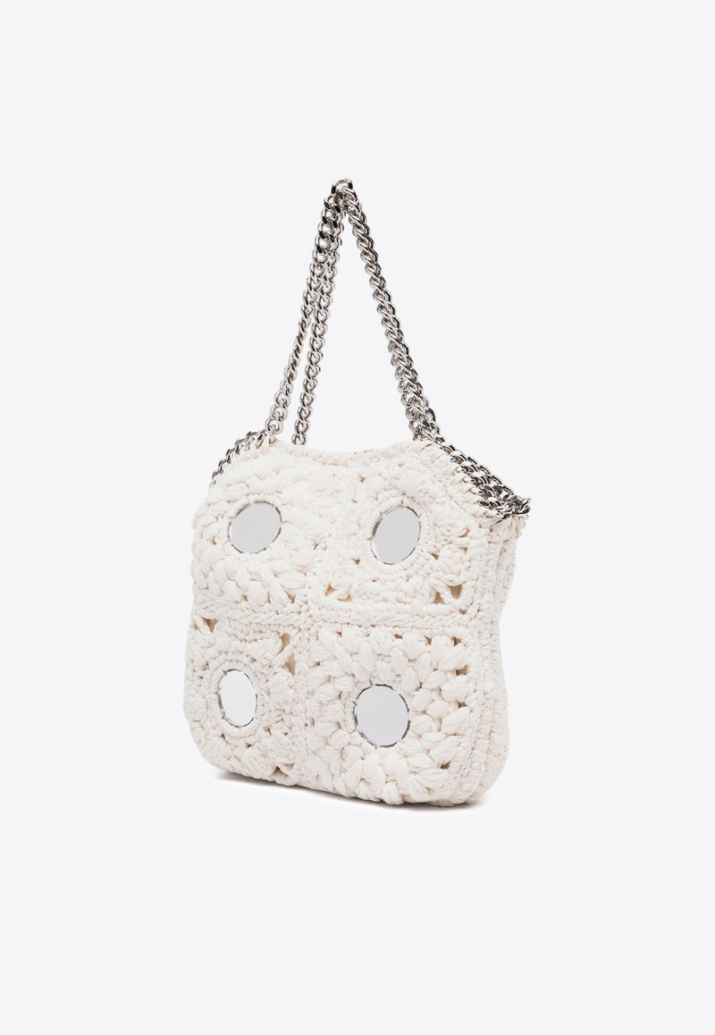 Falabella Crochet Knit Shoulder Bag