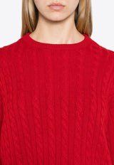 Cable Knit Cashmere Sweater