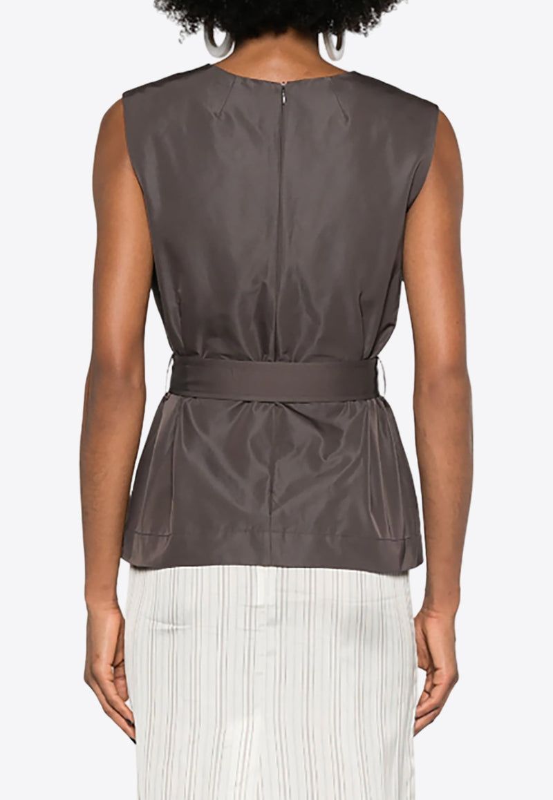 Pesca Sleeveless Belted Top