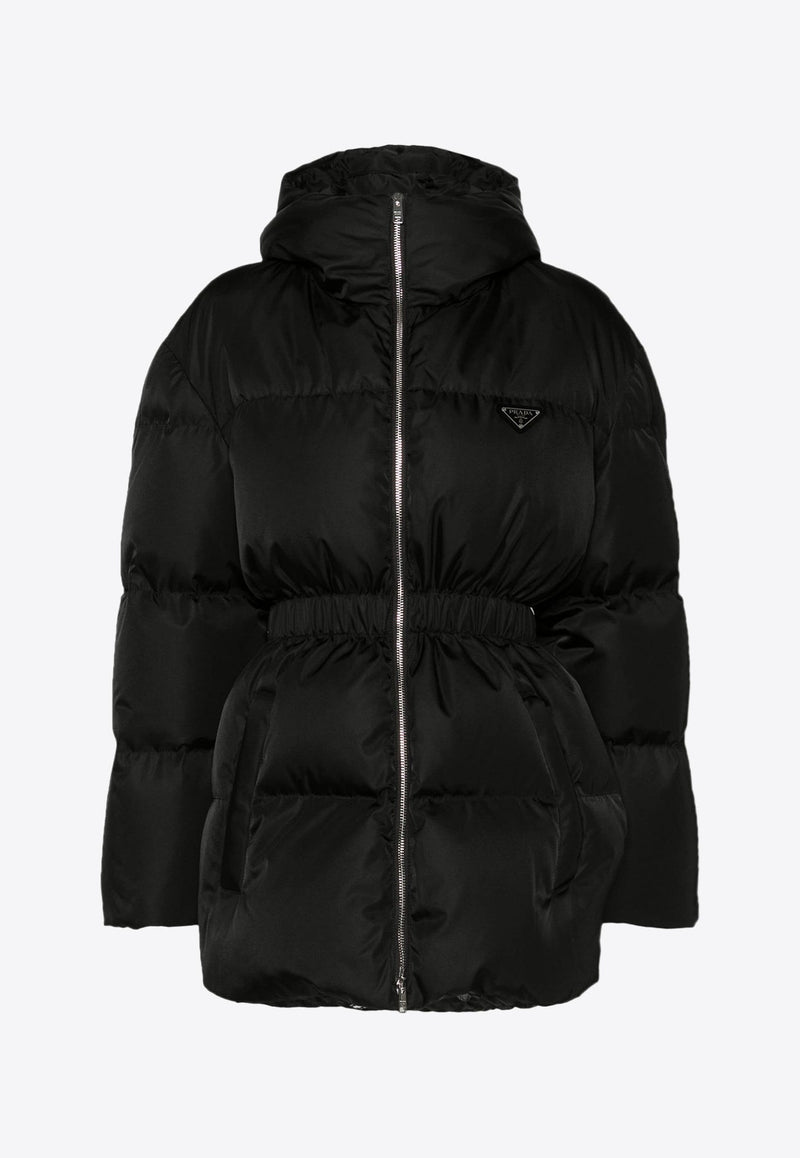 Re-Nylon Hooded Puffer Jacket