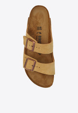 Arizona Double-Buckle Suede Slides