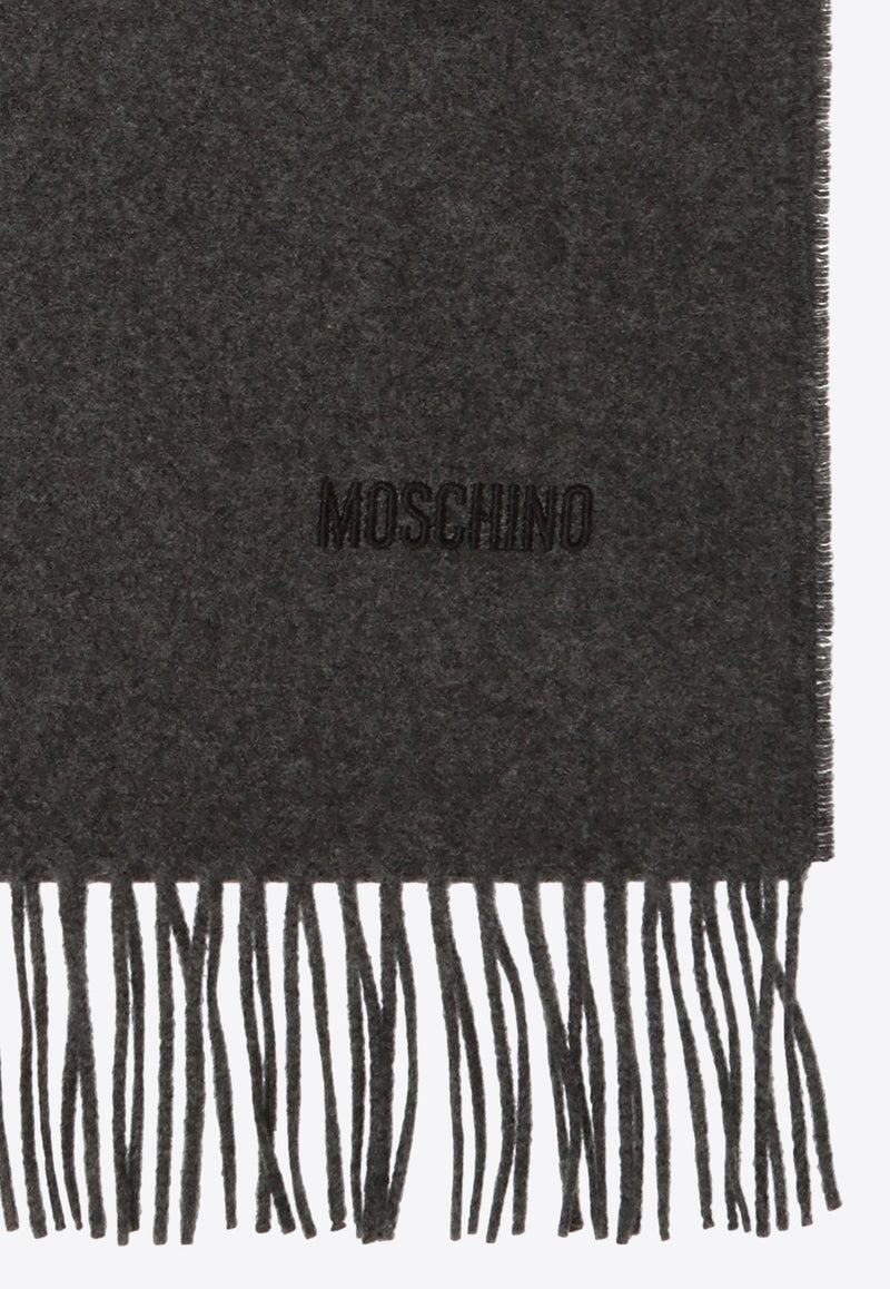 Branded Logo Wool Scarf