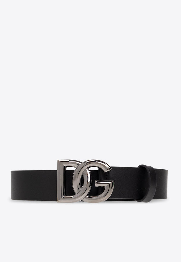 Signature DG Logo Leather Belt