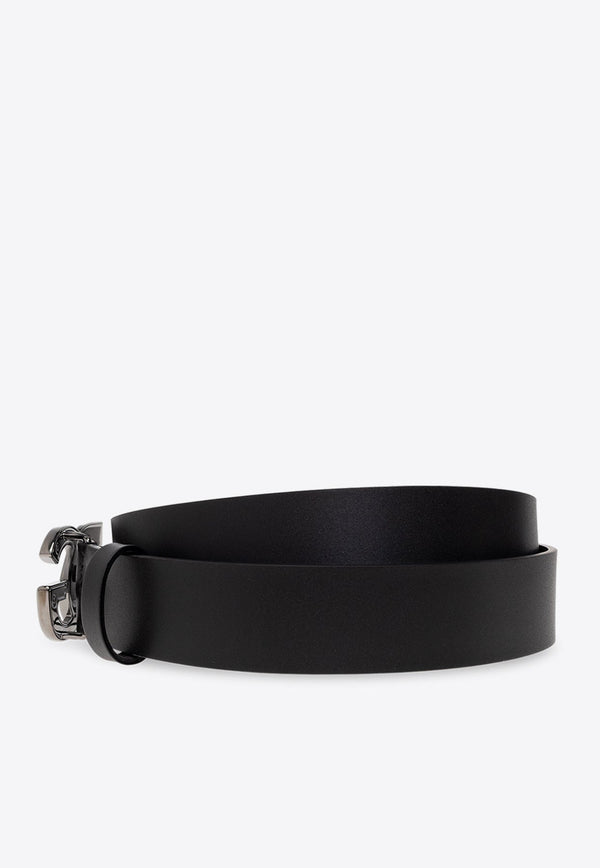 Signature DG Logo Leather Belt