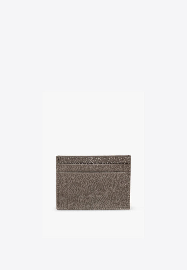 Logo Plaque Leather Cardholder