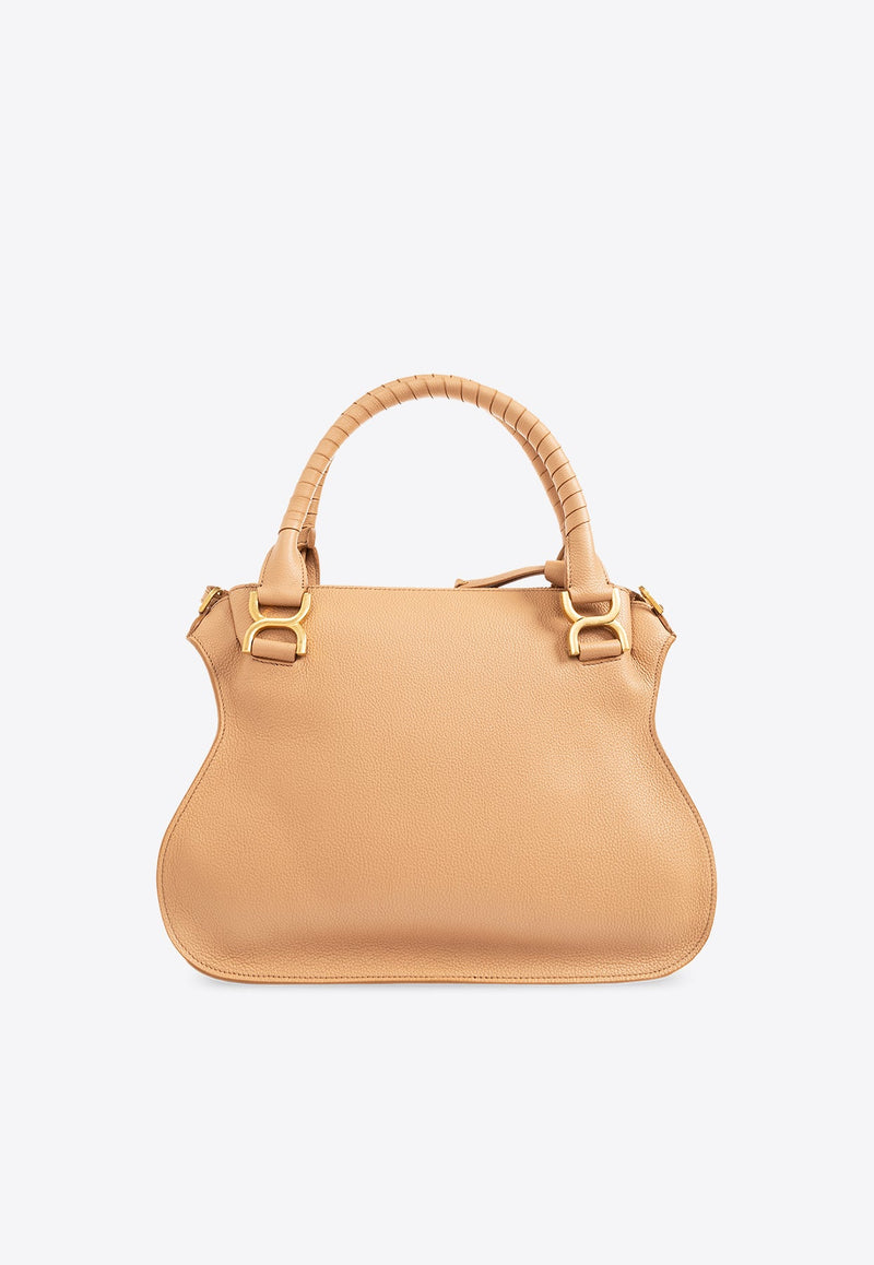 Medium Marcie Grained Leather Shoulder Bag