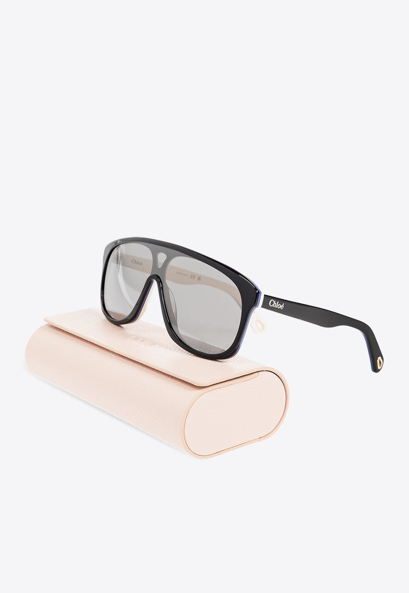 Jasper Logo Shield Sunglasses