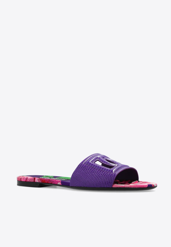 Bianca DG Logo Flat Sandals