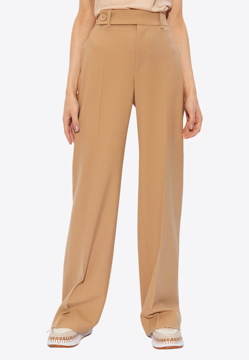 Straight-Leg Tailored Pants