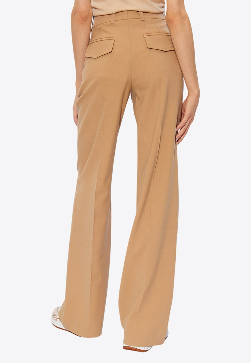 Straight-Leg Tailored Pants