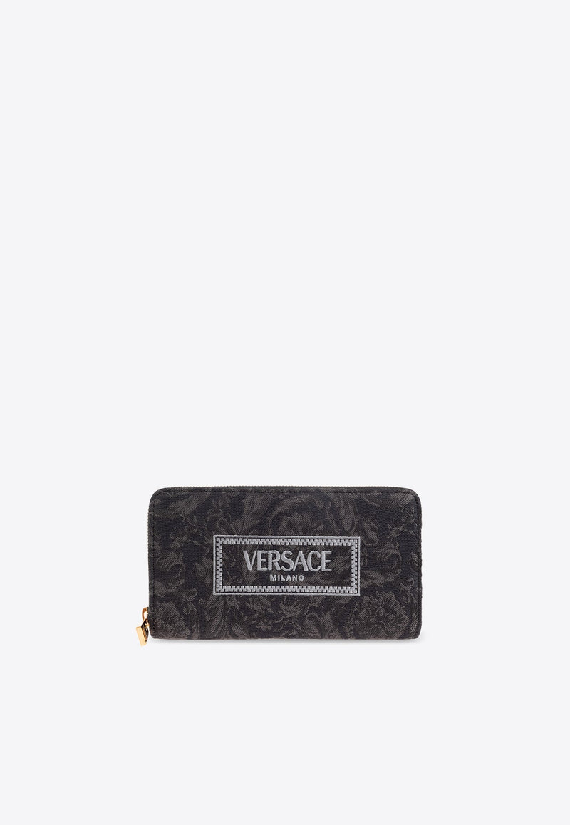 Barocco Jacquard Zip-Around Wallet