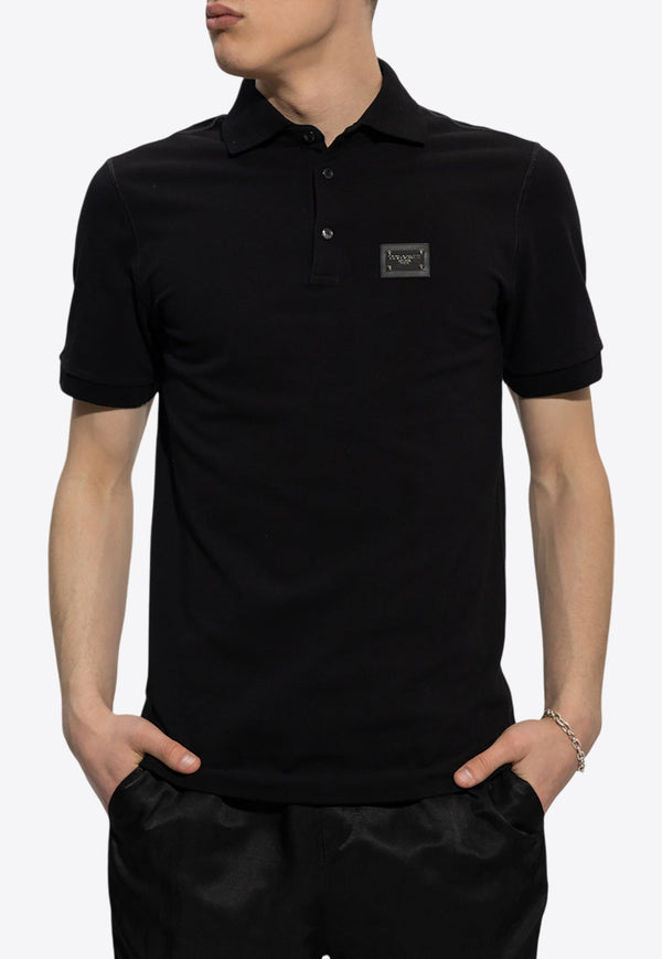 Logo Plaque Polo T-shirt