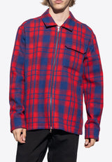 Logo Patch Plaid Check Shirt