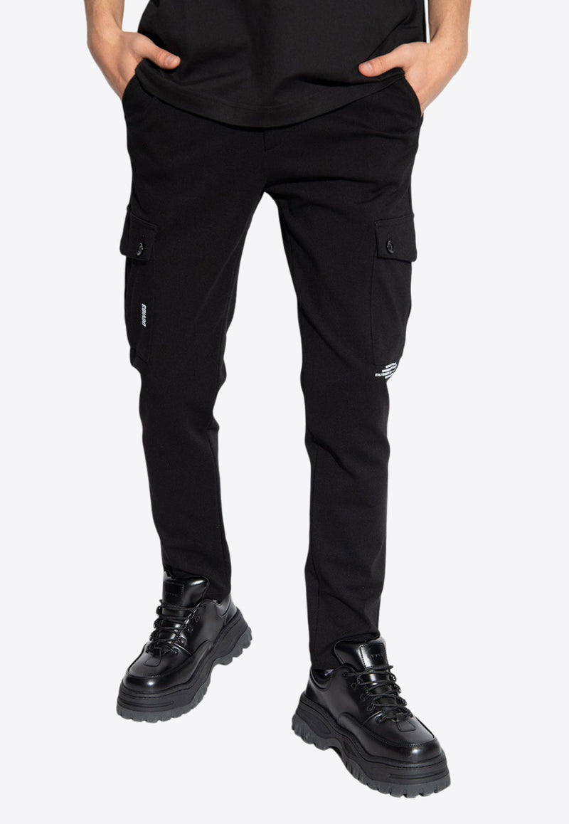 Tapered-Leg Cargo Track Pants