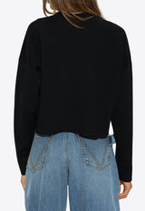 Anagram Wool Cropped Sweater