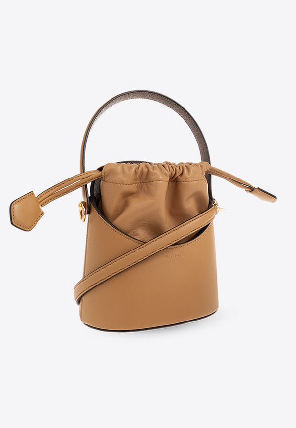 Mini Saturno Bucket Bag in Calf Leather