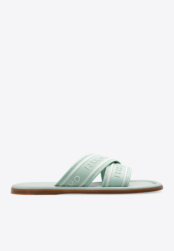 Laurene Logo Jacquard Slides