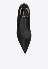 Dada Chain Leather Ballet Flats