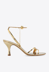 Dennis 70 Metallic Leather Sandals