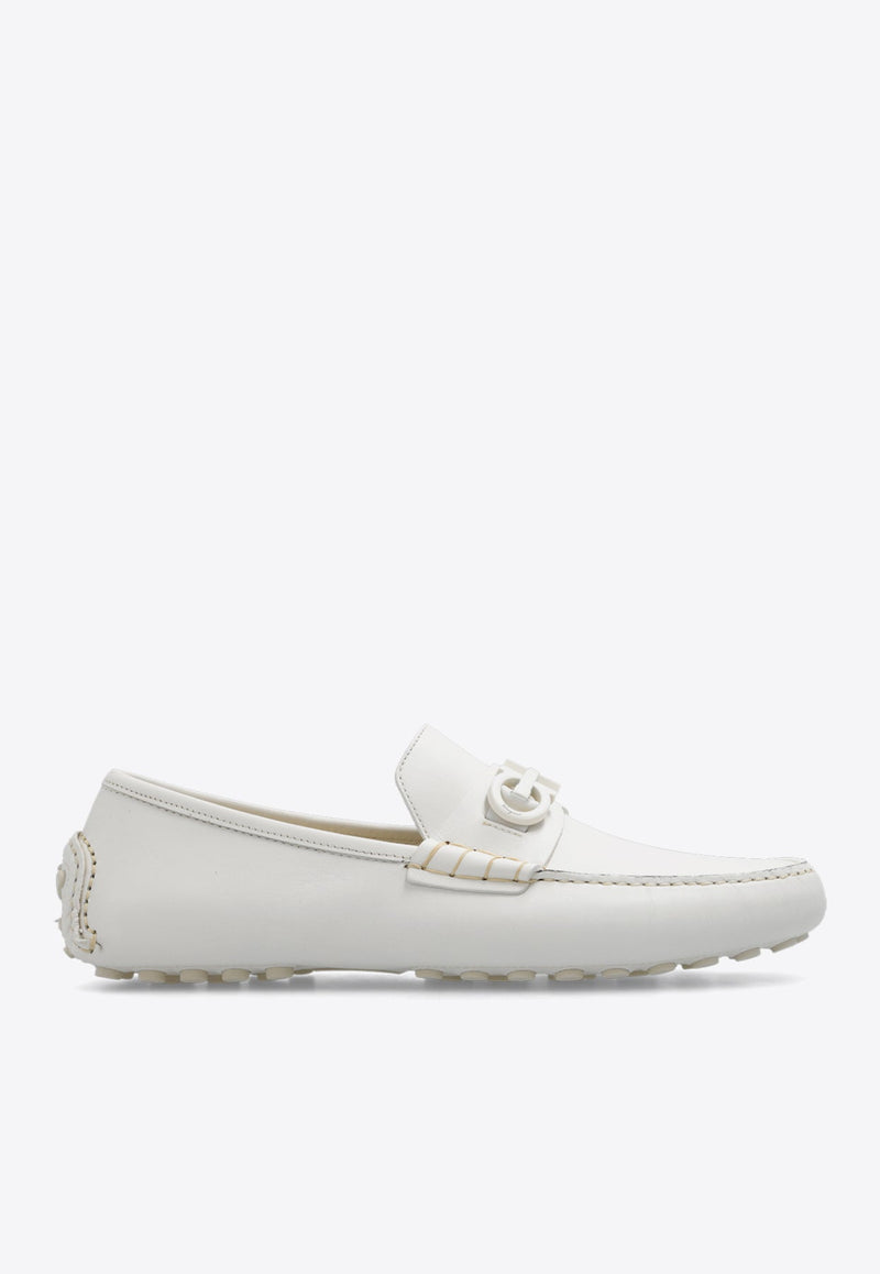 Grazioso Gancini Leather Loafers