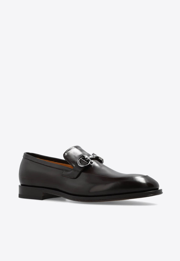 Finley Gancini Leather Loafers