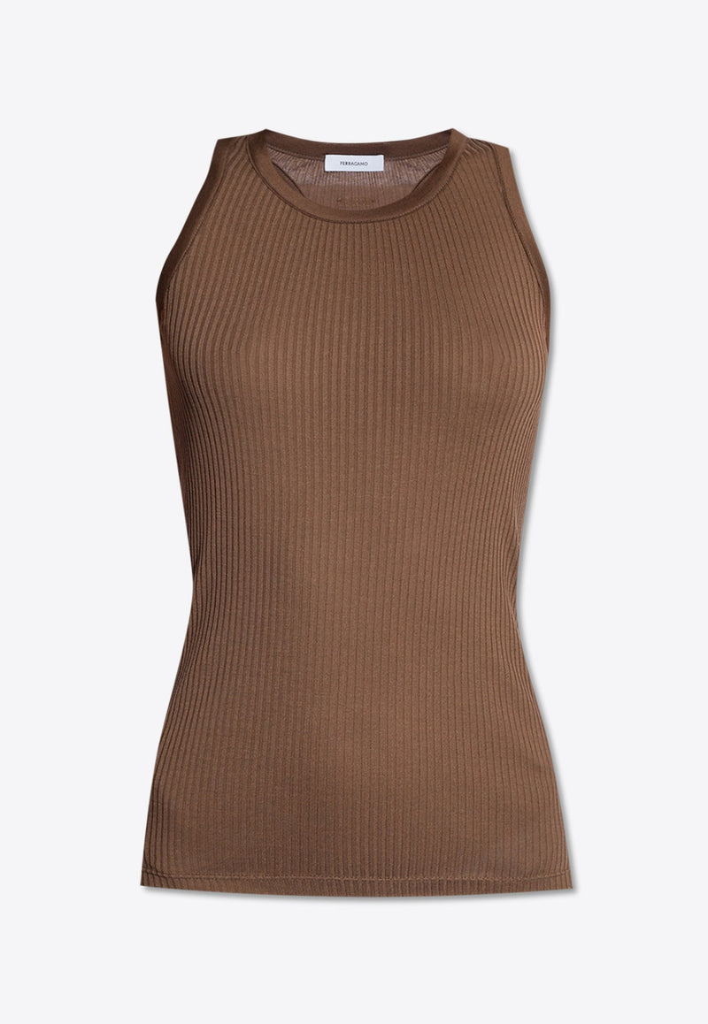 Racerback Ribbed Tank Top