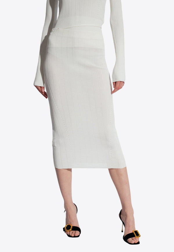 Pralu Ribbed Midi Skirt