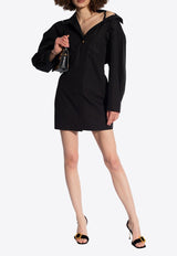 Asymmetric Mini Shirt Dress