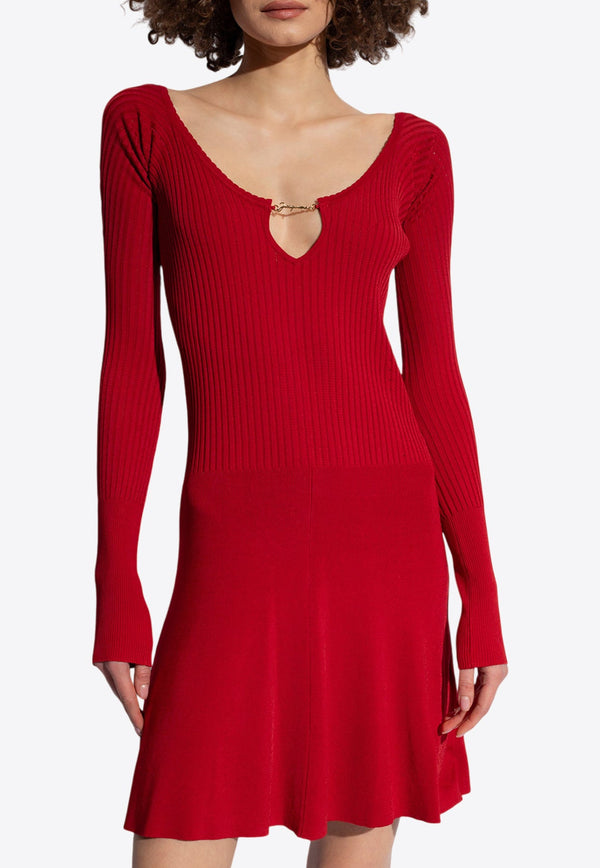 Pralu Ribbed Mini Flared Dress