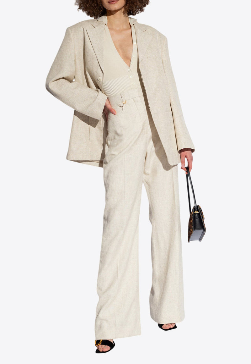 Sauge Straight-Leg Linen Pants