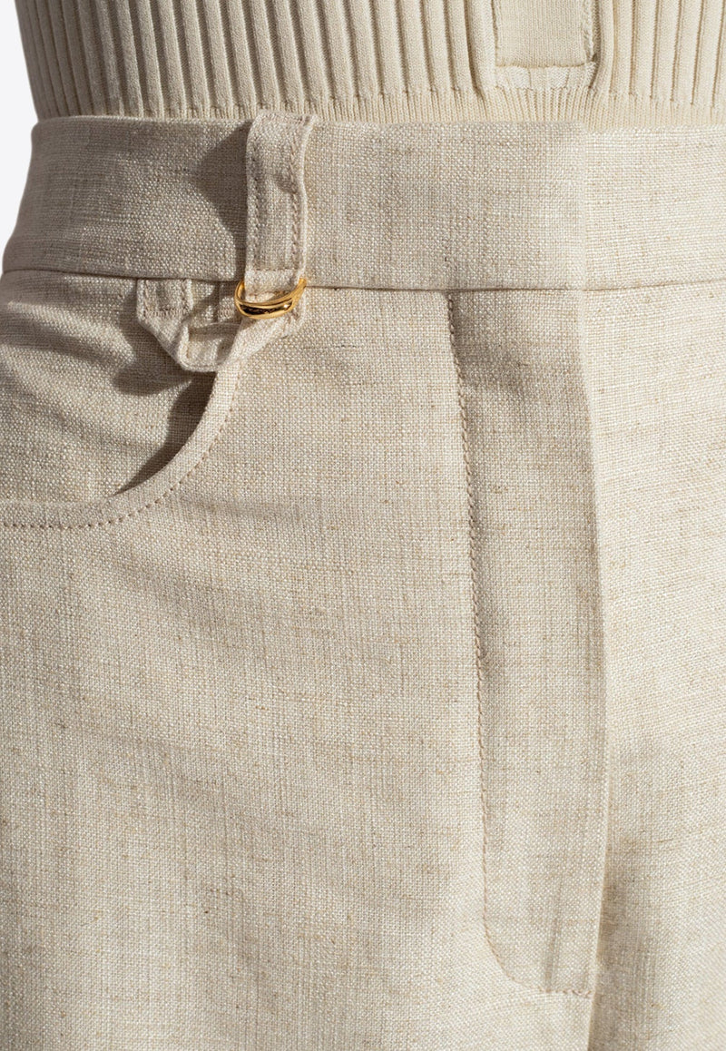 Sauge Straight-Leg Linen Pants