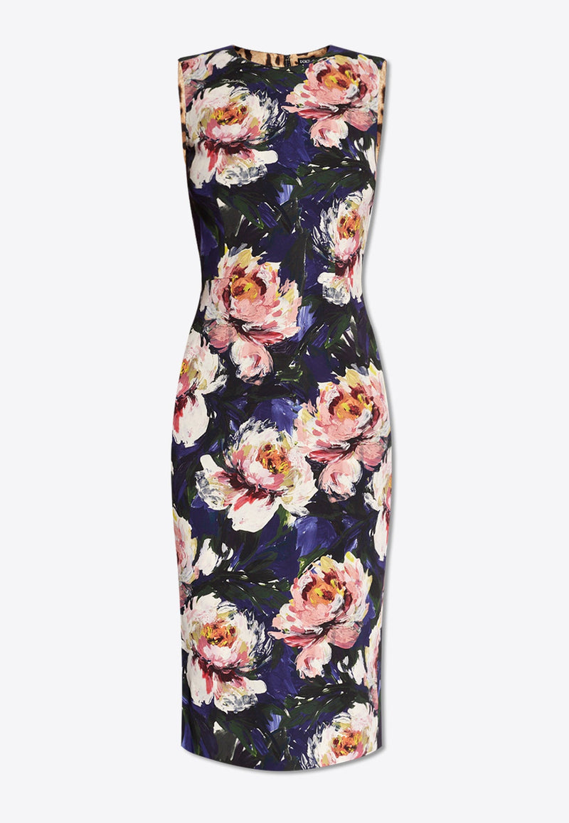 Floral Print Midi Dress