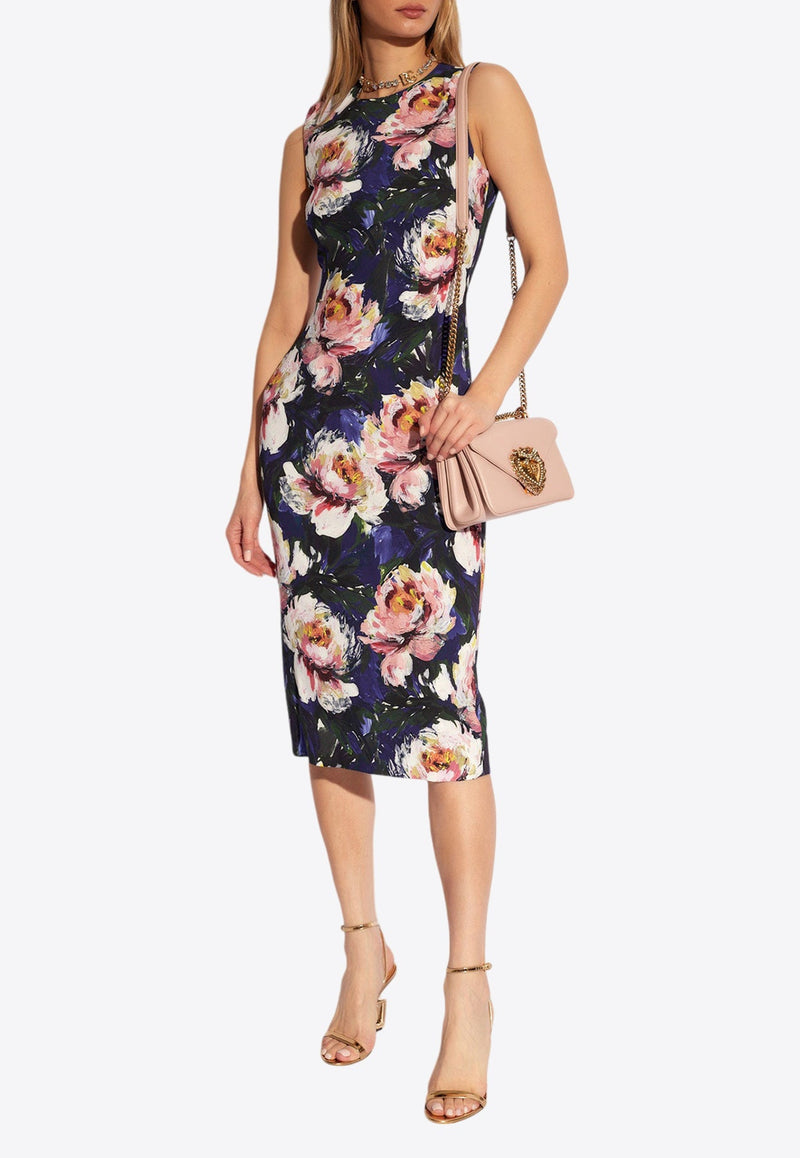 Floral Print Midi Dress