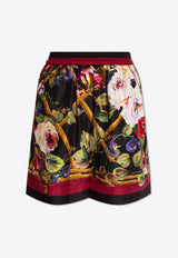 Rose Garden Print Pajama Shorts