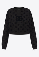 Flocked DG Logo Jersey Sweatshirt