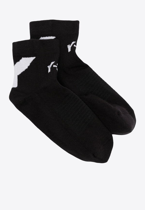 Intarsia Knit Logo Lo Socks