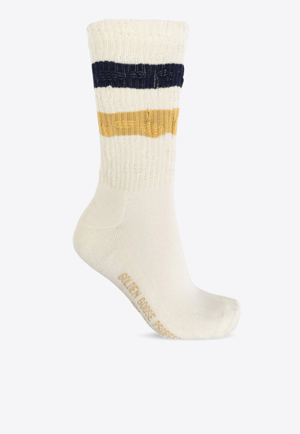 Striped Ribbed Socks