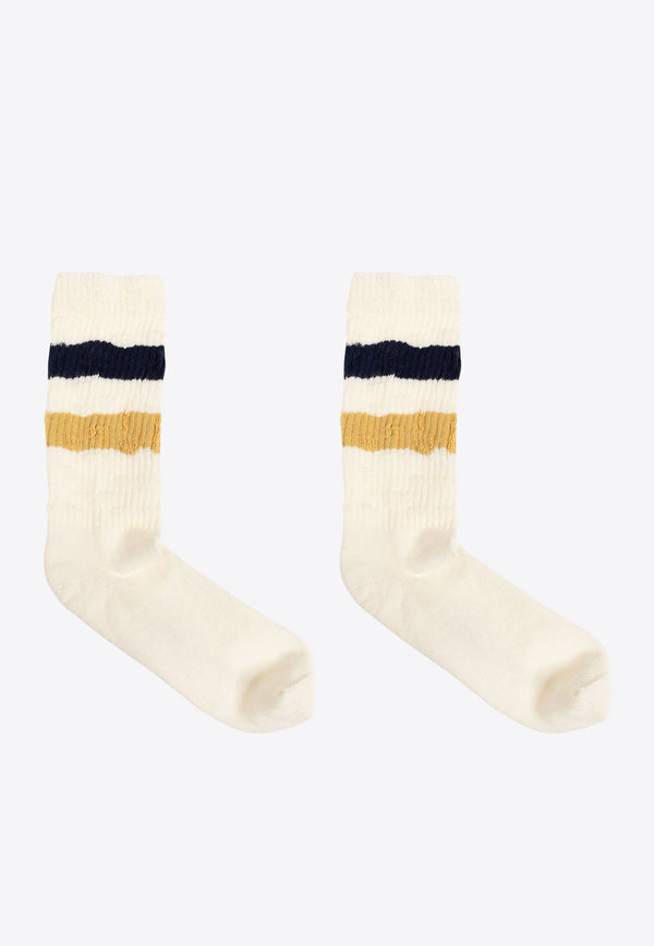 Striped Ribbed Socks