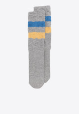 Striped Ribbed Socks