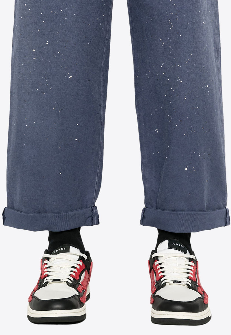 Paint Splatter Straight-Leg Jeans