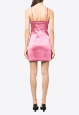 Alix Ruffled Satin Mini Dress