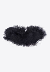 Wrap-Around Shearling Collar Scarf