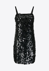 Sequined Sleeveless Mini Dress