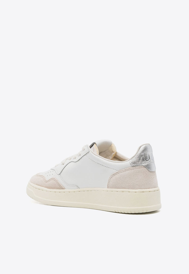 Medalist Leather and Suede Low-Top Sneakers