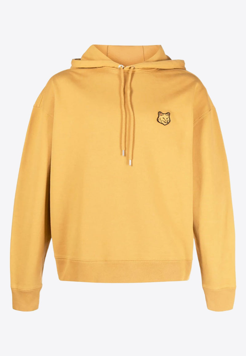 Fox Logo Patch Drawstring Hoodie