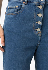 High-Waist Wide Jeans