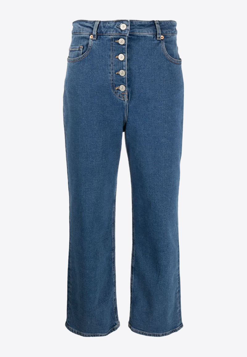 High-Waist Wide Jeans