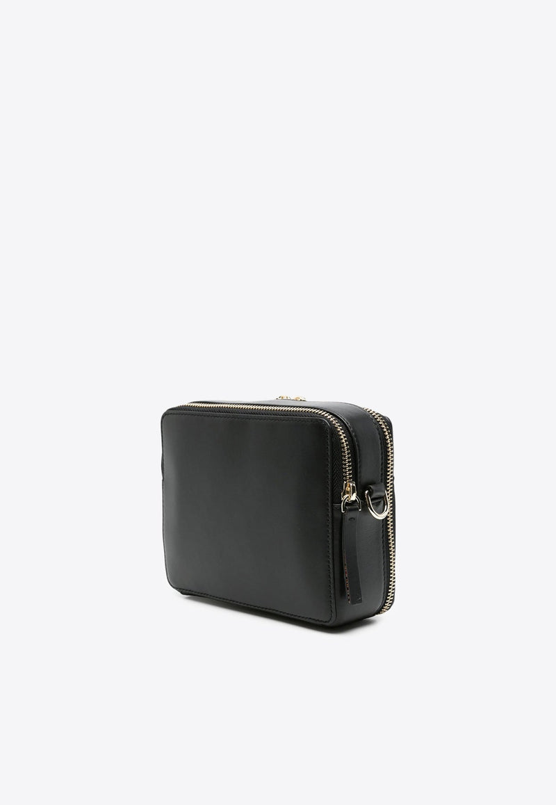 Signature Stripe Leather Crossbody Bag