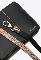 Signature Stripe Leather Crossbody Bag