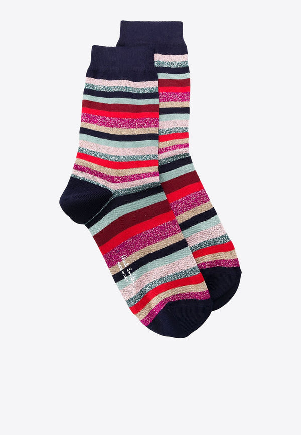 Clarissa Striped Print Socks